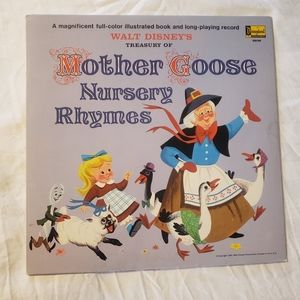 1965 Walt Disney's Mother Goose Nursery Rhymes Vinyl Record/Book